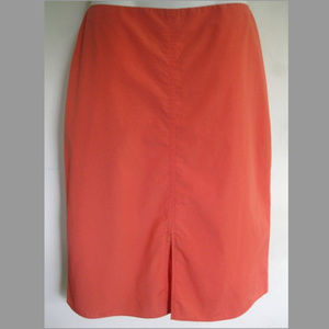 Banana Republic Pencil skirt 4 Orange Nylon Cotton Spandex Stretch Straight